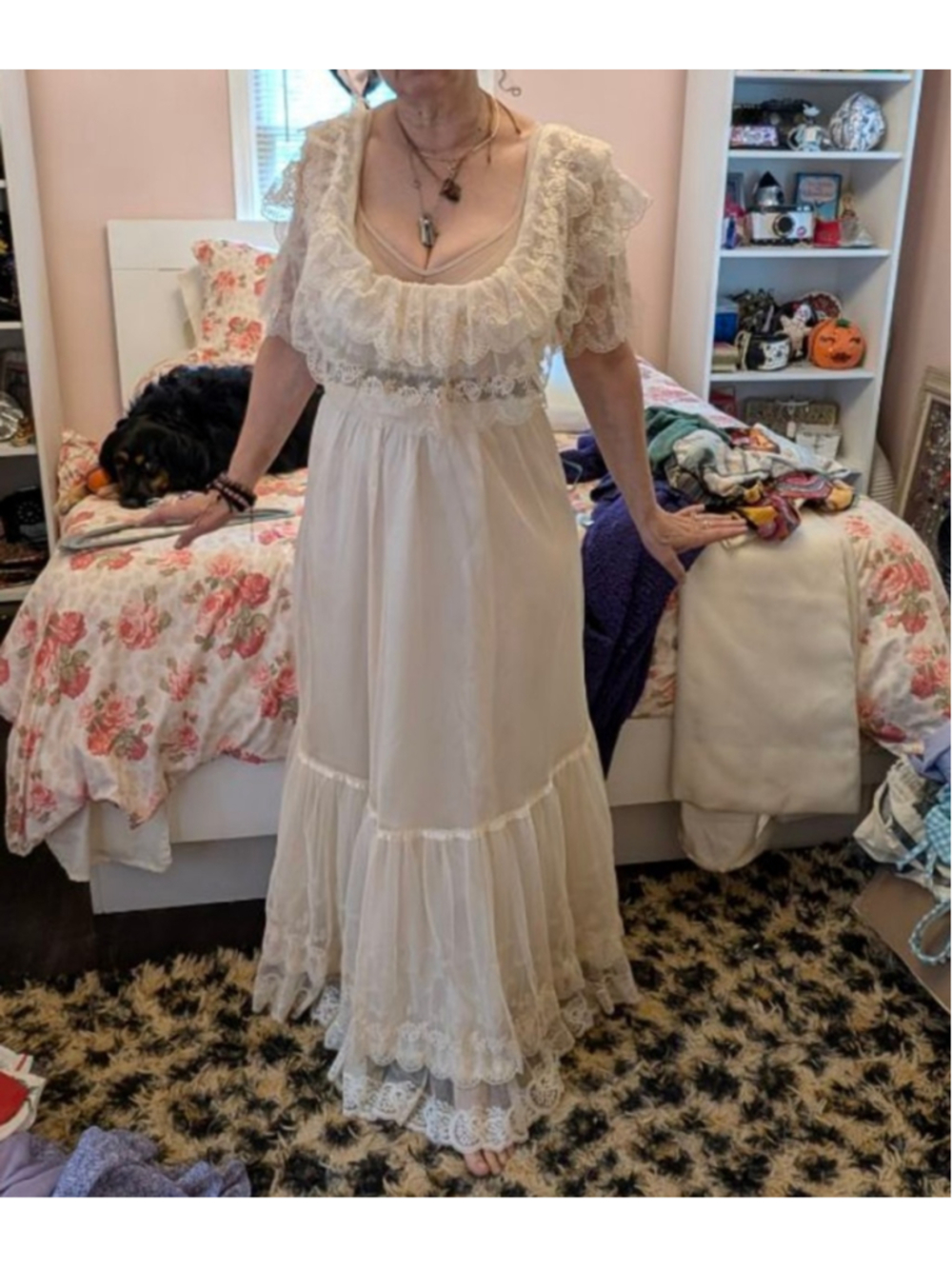 rare Vintage Jessica McClintock Gunne Sax Renaissance Wedding Dress Juniors 7